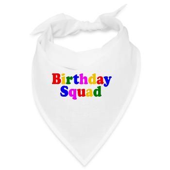 Birthday squad - Bandana - Weiß - Vorne