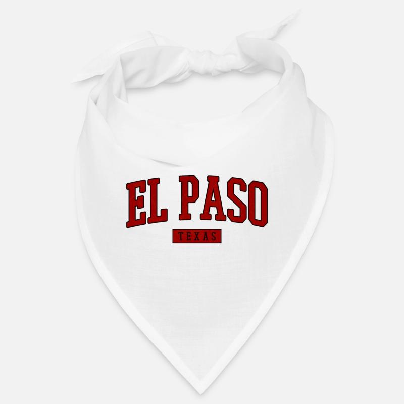 El Paso Vintage Varsity Schrift Bandana