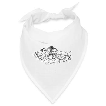 Mount Everest, Gipfel 8000er, Himalaya Nepal Tibet - Bandana - Weiß - Vorne