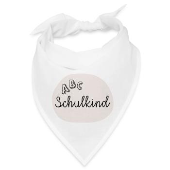 Schulkind ABC - Bandana - Weiß - Vorne