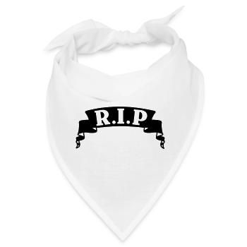 Menüband-RIP-Banner - Bandana - Weiß - Vorne