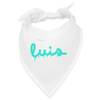 Name Luis - Bandana - Weiß - Vorne