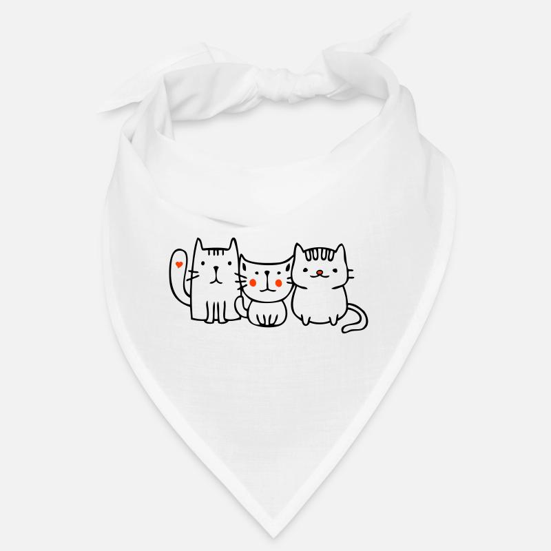 Chats, amis Bandana