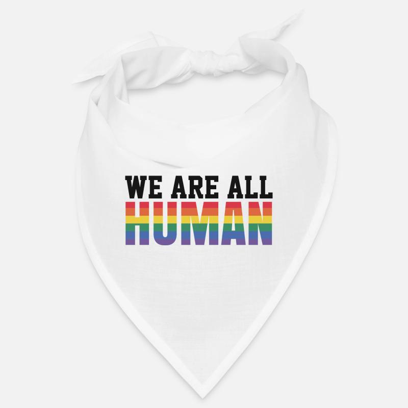 We Are All Human LGBTQ Rainbow Bandana