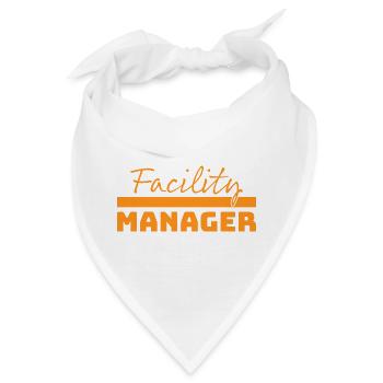Tshirt Facility Manager orange - Bandana - Weiß - Vorne