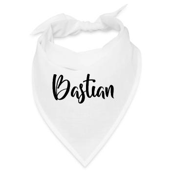 Vorname - Bastian - Bandana - Weiß - Vorne
