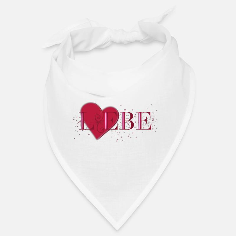 Liebe - Bandana - Weiß
