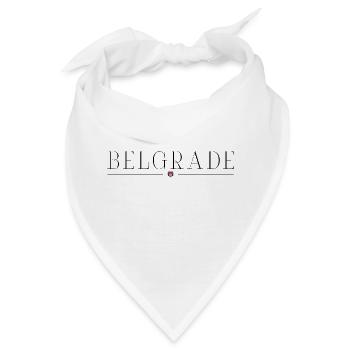 Ich liebe Belgrad - Bandana - Weiß - Vorne