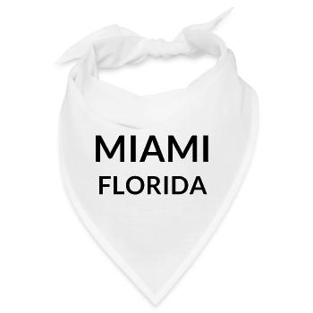 Miami Florida USA - Bandana - Weiß - Vorne
