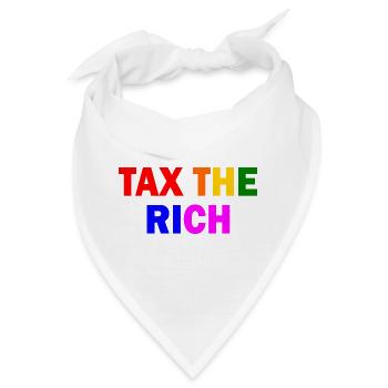 Tax the rich - Bandana - Weiß - Vorne