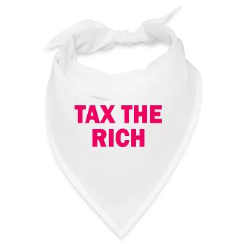 Tax the rich - Bandana - Weiß - Vorne
