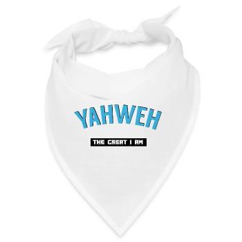 Spirituelles Jahwe-Grafikdesign - Bandana - Weiß - Vorne