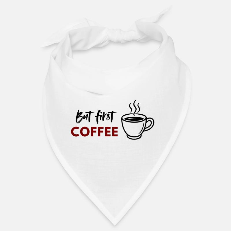 But First Coffee print Bandana