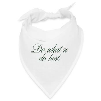 Inspirierendes Zitat-Typografie-Design - Bandana - Weiß - Vorne
