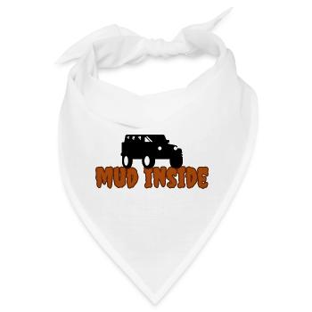 Schlamm im Inneren - Bandana - Weiß - Vorne