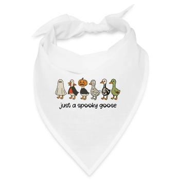 Gruseliges Herbst-Bauernhoftier-Design - Bandana - Weiß - Vorne