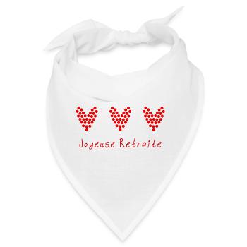 RUHESTAND. RUHESTAND. PENSIONIERT. RUHESTAND - Bandana - Weiß - Vorne