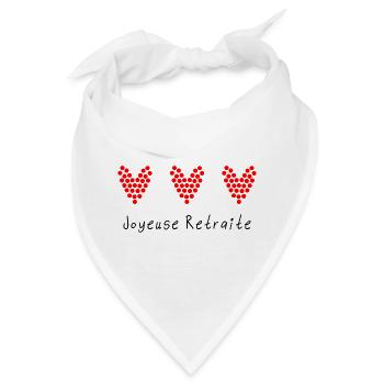 RUHESTAND. RUHESTAND. PENSIONIERT. RUHESTAND. - Bandana - Weiß - Vorne