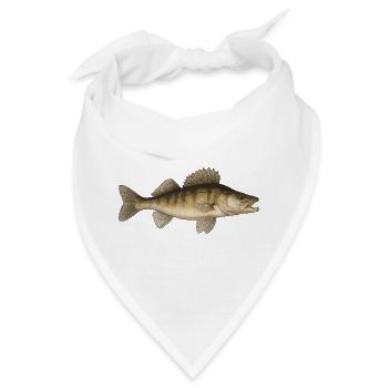 Zander Köder Zander Angeln Zander Angler Zander - Bandana - Weiß - Vorne