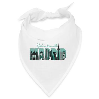 Ich habe mich in Madrid verliebt - Spanien Fun  - Bandana - Weiß - Vorne