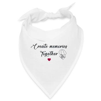 Gemeinsam Erinnerungen schaffen Gemeinsame Momente Familie - Bandana - Weiß - Vorne