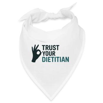Vertrauen Sie auf die professionelle Beratung Ihres Ernährungsberaters - Bandana - Weiß - Vorne