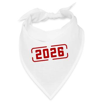 2026 Stempel - Bandana - Weiß - Vorne