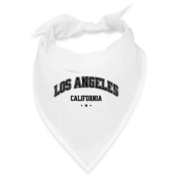Los Angeles Arc Schriftzug - Bandana - Weiß - Vorne
