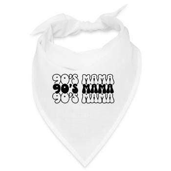 90s Mama SVG – Retro Mama Design - Bandana - Weiß - Vorne