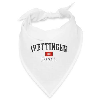 Wettingen – Schweizer Identität aus dem Aargau - Bandana - Weiß - Vorne