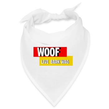Wuff - Bandana - Weiß - Vorne