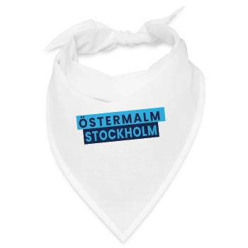 Östermalm Stockholm gestapelt - Bandana - Weiß - Vorne
