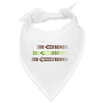 Safari Afrika savanne zoo schule tierpark - Bandana - Weiß - Vorne