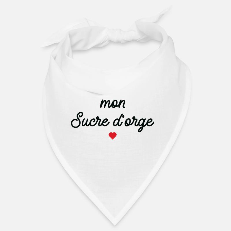 Mon Sucre d'Orge Script Cœur Rouge Bandana