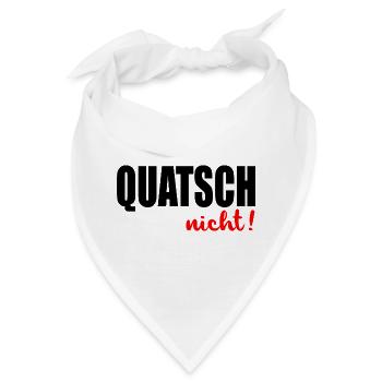 Lehrer Sprüche Quatschen - Bandana - Weiß - Vorne