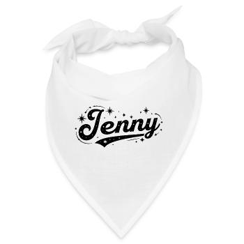Jenny Name vorne letzte Familie - Bandana - Weiß - Vorne