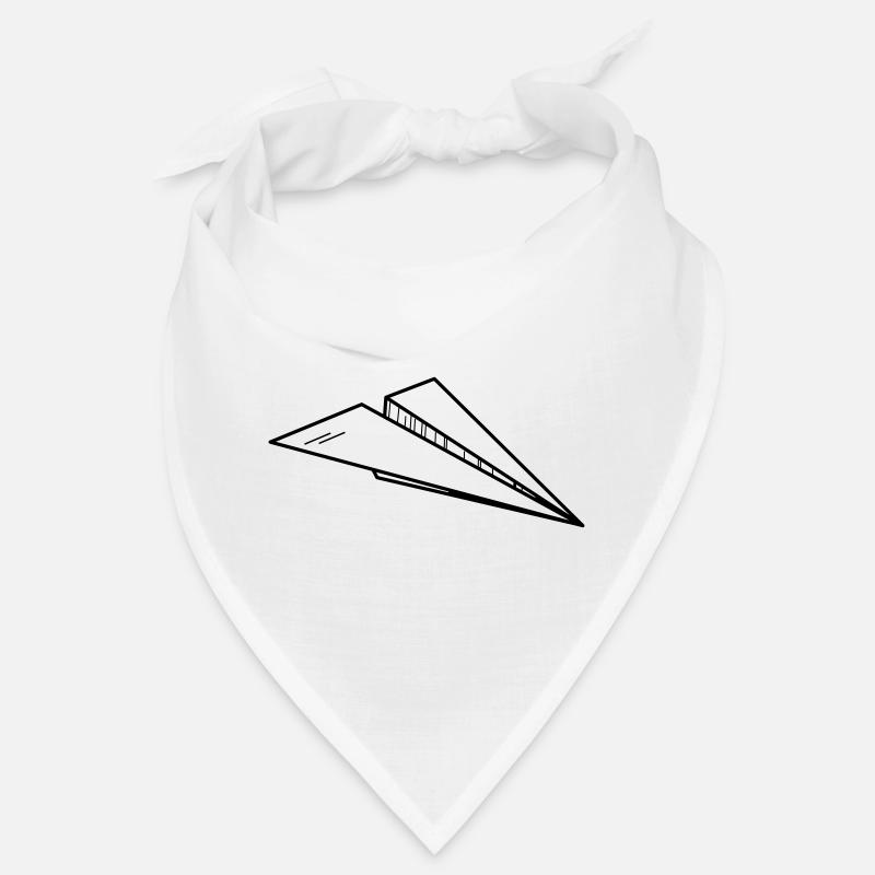Paper Airplane Sketch Minimalist Line Art Bandana