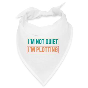 Anxiety ängstlich Angsthase Introvertiert - Bandana - Weiß - Vorne