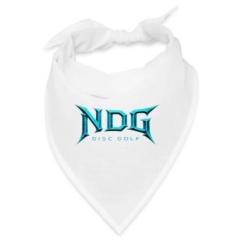 NDG Disc Golf Eislogo-Licht - Bandana - Weiß - Vorne
