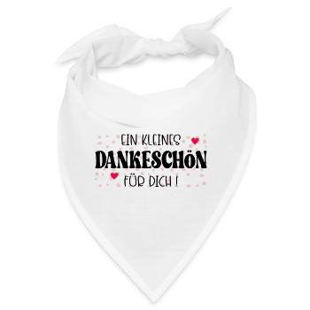 Kleines Dankeschön - Bandana - Weiß - Vorne