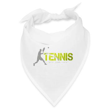 Tennis Best Game Ever Vintage Design für Trainer - Bandana - Weiß - Vorne