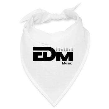 EDM Music Logo - Bandana - Weiß - Vorne