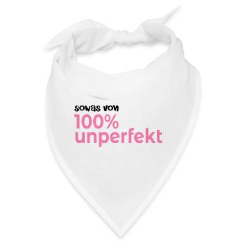 Hundert Prozent Unperfekt - Bandana - Weiß - Vorne