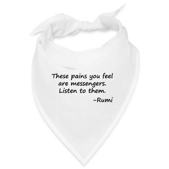 Diese Schmerzen, die du fühlst, sind Boten - Bandana - Weiß - Vorne