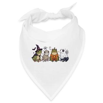 Unheimliche Frösche Geister-Halloween - Bandana - Weiß - Vorne