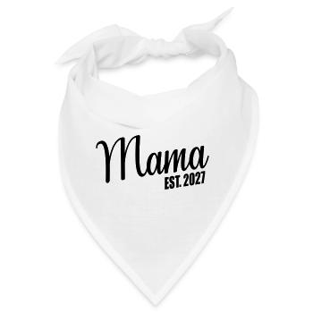 Baby verkünden, Mama 2027 - Bandana - Weiß - Vorne