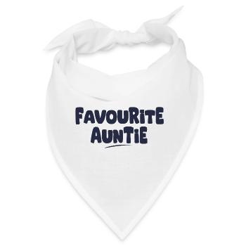 Lieblingsgeschenk der Tante - Bandana - Weiß - Vorne