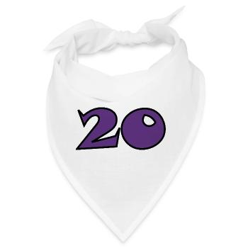 20 - Bandana - Weiß - Vorne