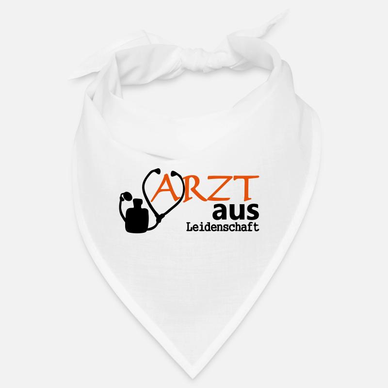 Arzt aus Leidenschaft Geschenk - Bandana - Weiß