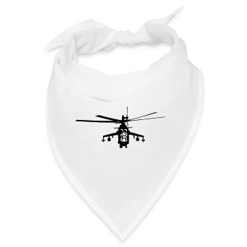 Hubschrauber Mi-24 - Bandana - Weiß - Vorne